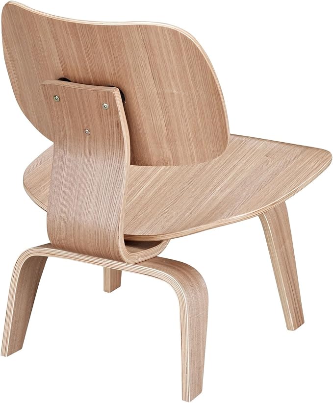 Modway EEI-510-NAT Fathom Mid-Century Modern Molded Plywood Lounge Accent Chair - Image 6