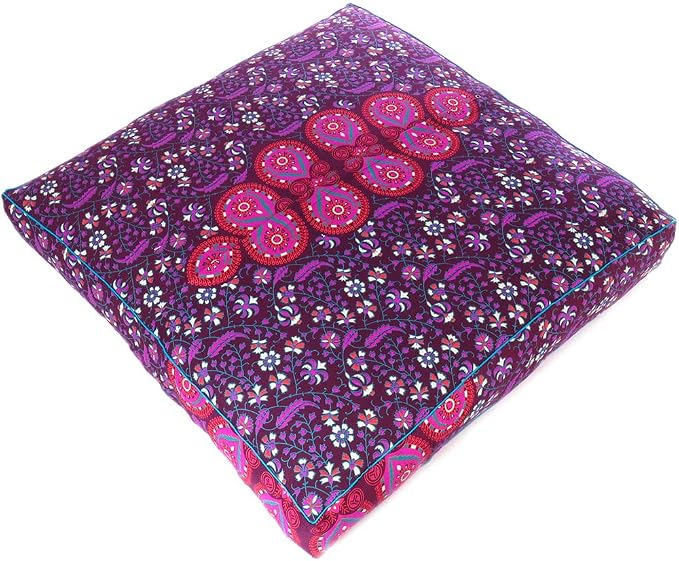 Mandala Floor Pillow Cover Meditation Cushion Seating Throw Hippie Round - Image 5