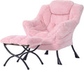 Welnow Lazy Chair with Ottoman, Modern Accent Chair with Armrests and a Side by LifeGetsBetterWithWelnow