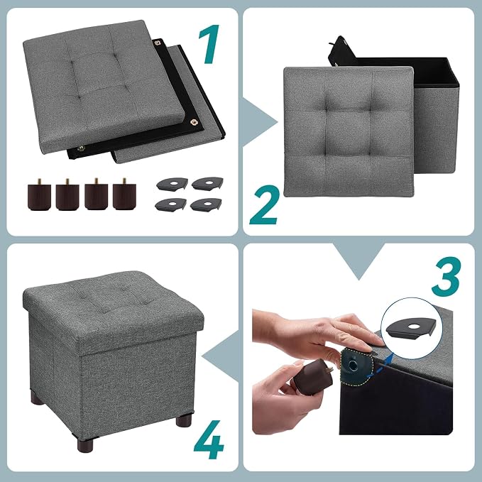 BRIAN & DANY Small Ottoman - Image 3