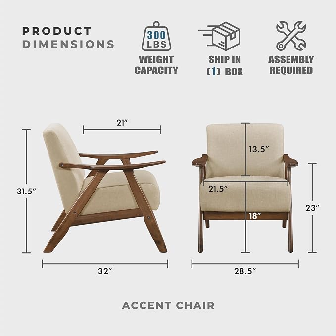 Lexicon Mid Century Modern Accent Chair - Image 3