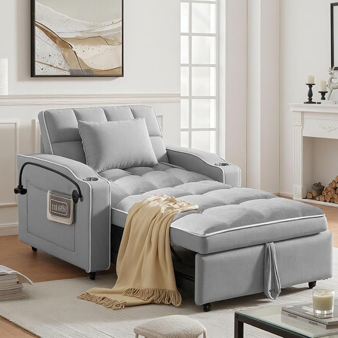 Sleeper Chair, Pull Out Chair Sleeper - Image 3