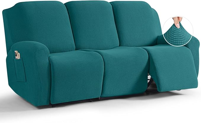 TAOCOCO Recliner Sofa Covers 8-Pieces Stretch Large Couch Covers by TAOCOCO
