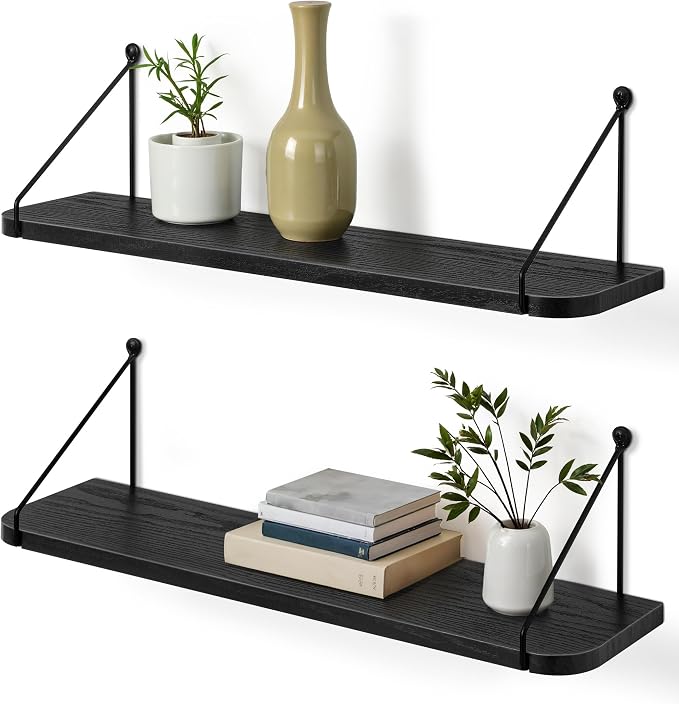 Afuly 24in Floating Shelves for Wall, Living Room, Home Wall Decor by Afuly