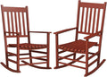 Outsunny Outdoor Rocking Chair Set of 2, Patio Rocking Chair by Outsunny