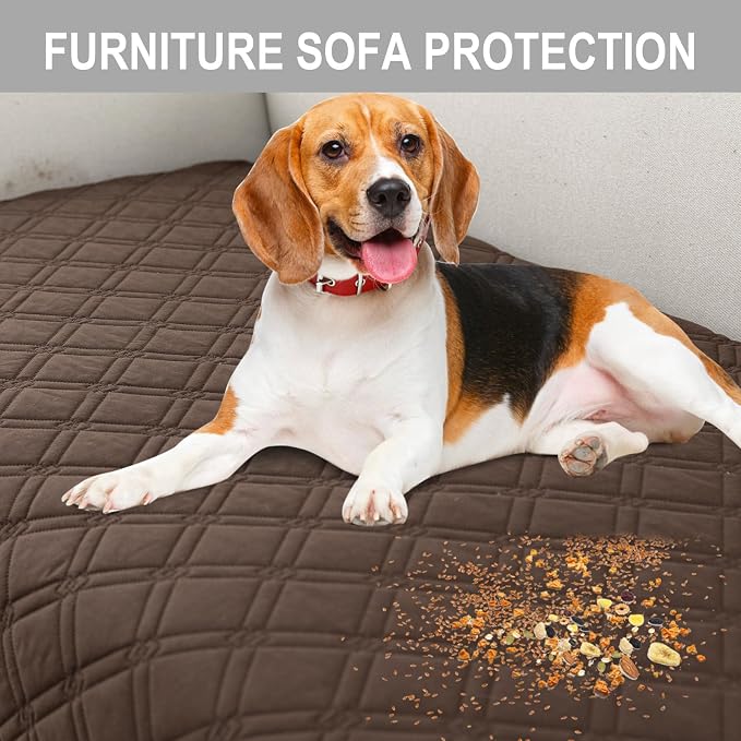 Genina L Shape Couch Cover, Sectional Couch Chaise Covers, Waterproof Washable - Image 5
