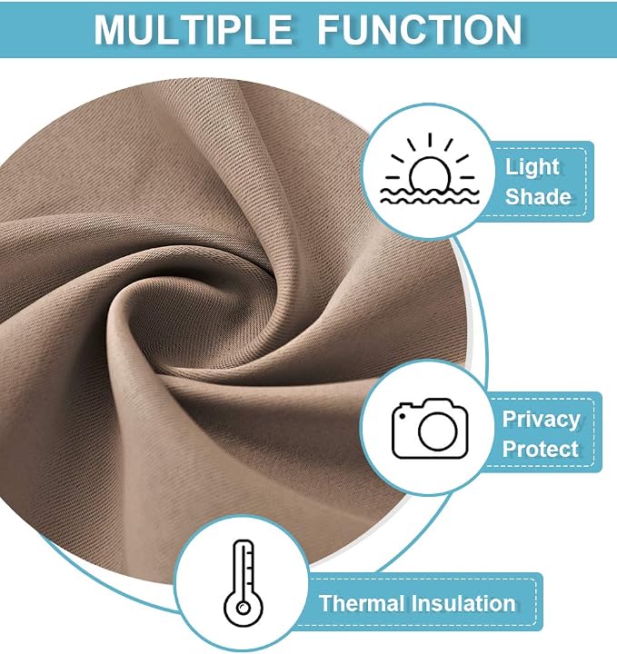 RYB HOME 54 inch Blackout Curtains - Image 6