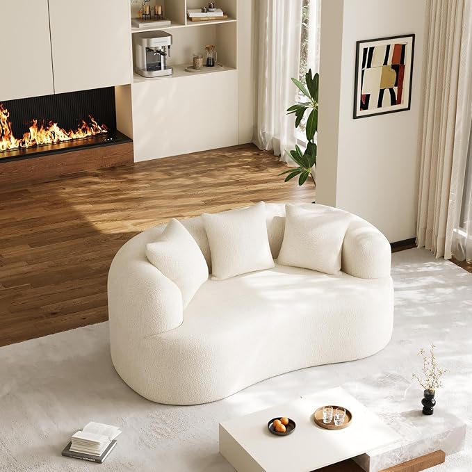 DAMAIFROM 68.5" Loveseat Sofa for Living Room, Modern Luxury Plush Chenille by DAMAIFROMFURNITURE