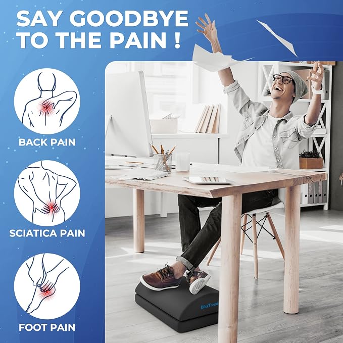 BlissTrends Foot Rest for Under Desk at Work-Versatile Foot Stool - Image 2