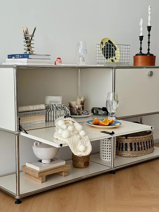 Modern Storage Cabinet Sideboard Versatile Free-Standing Organizer Cabinets - Image 7