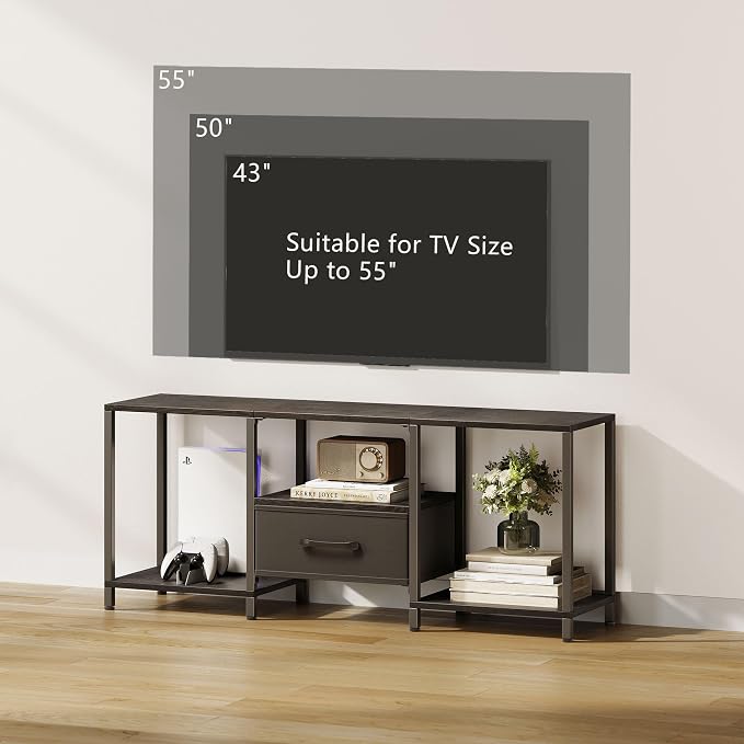 JARHETUN TV Stand with Fabric Drawer - Image 6