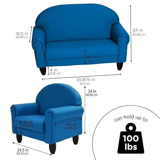 Children's Factory As We Grow Chair and Couch, Flexible Seating - Image 2