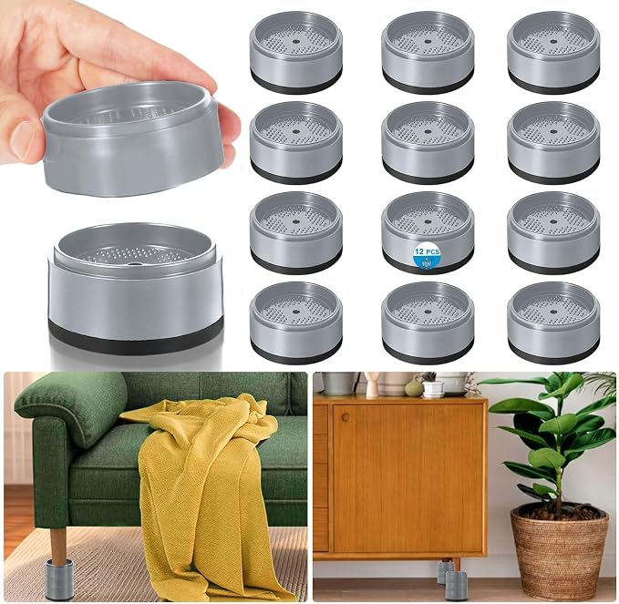 Bed Risers 1 inch, 2 inch, 3 inch, 4 inch Heavy Duty, Adjustable Furniture Riser - Image 7