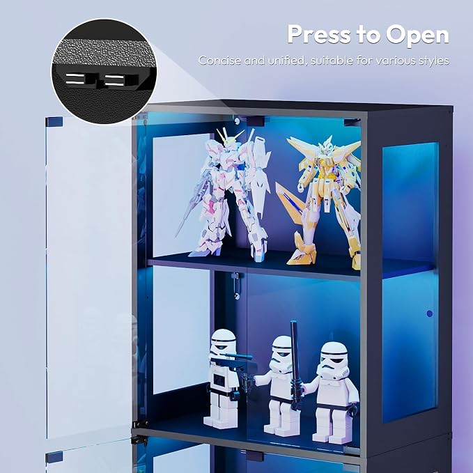 Lamtor 67-inch Glass Display Cabinet – Curio Cabinet - Image 6