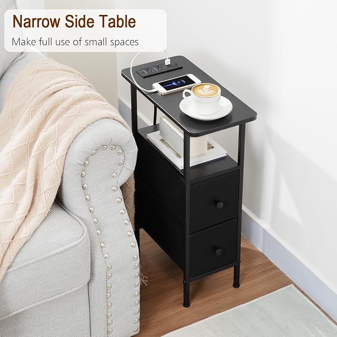 LOAKEKEL Narrow Nightstand - Image 4