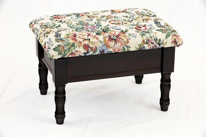 Frenchi Furniture Foot Stool, 15.8"D x 11.8"W x 9.8"H - Image 5