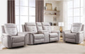ANJ 3-Piece Faux Leather Power Recliner Sofa Set by ANJ