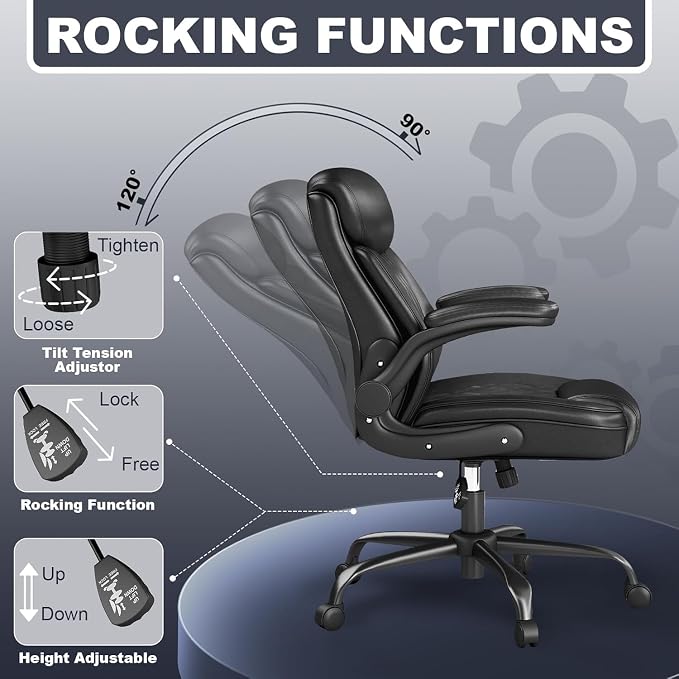 AnyGod Ergonomic Mid-Back Desk Chairs Comfy - Image 9
