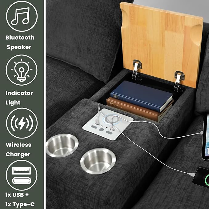 Brelice Modular Sofa Console - Image 4