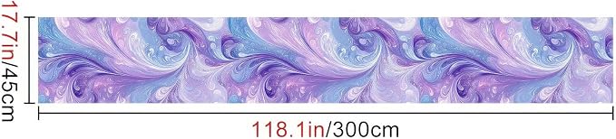 HOMETITUTE Purple Blue Marble Swirl Pattern Wallpaper Peel and Stick Contact - Image 3