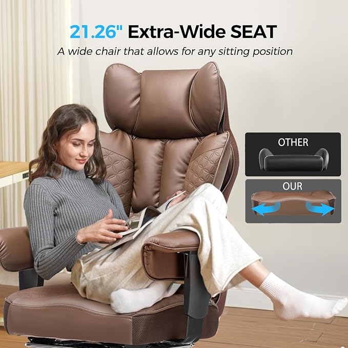 COMHOMA Big and Tall Office Chair Heavy Duty Wide Ergonomic Gaming Chair - Image 6