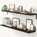 Fun Memories Deep Floating Shelves, 48W x 8D Floating Shelves Set of 2 by FunMemories