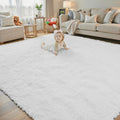 Rugs for Living Room 6x9, Alfombras para Salas Fluffy Shag Large Fuzzy Plush by Junhejiamei