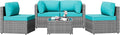 Patio Furniture Sets, 5 Piece Outdoor Sectional Sofas, Wicker Rattan Outdoor by Shintenchi%7CFurnitureMadeforRealLife