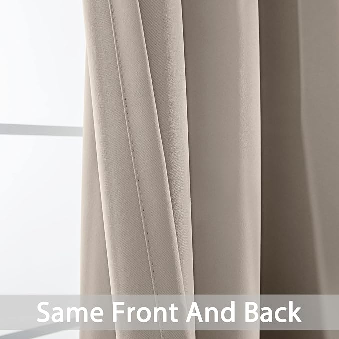 Yakamok Blackout Curtains Room Darkening Thermal Insulated Window Panels - Image 3