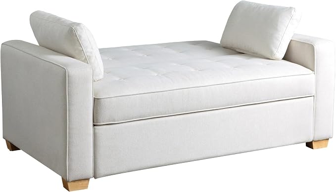 Serta Ainsley 66.5" Convertible Sleeper Loveseat, Full Size, Dreamcoil Comfort - Image 8