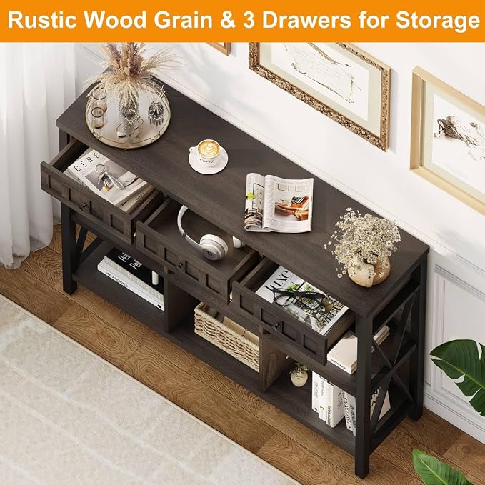 FATORRI Rustic 6 Cube Storage Organizer Bookshelf - Image 5