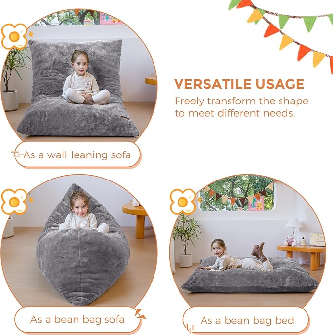 MAXYOYO 3 in 1 Kids Bean Bag Chair, Child Floor Sofa - Image 4