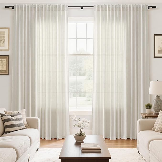 Extra Wide 100 Inch Linen Curtains - Image 7