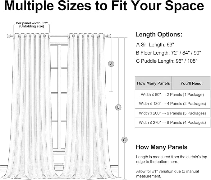 Topfinel 92 Inch Linen 100% Blackout Curtains 2 Panels - Image 8