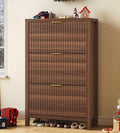 YOMILUVE Shoe Cabinet Storage for Entryway, Fluted Shoe Cabinet by YomiluveDesign