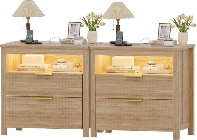WOOVIVS End Table Set of 2 by WOOVIVS