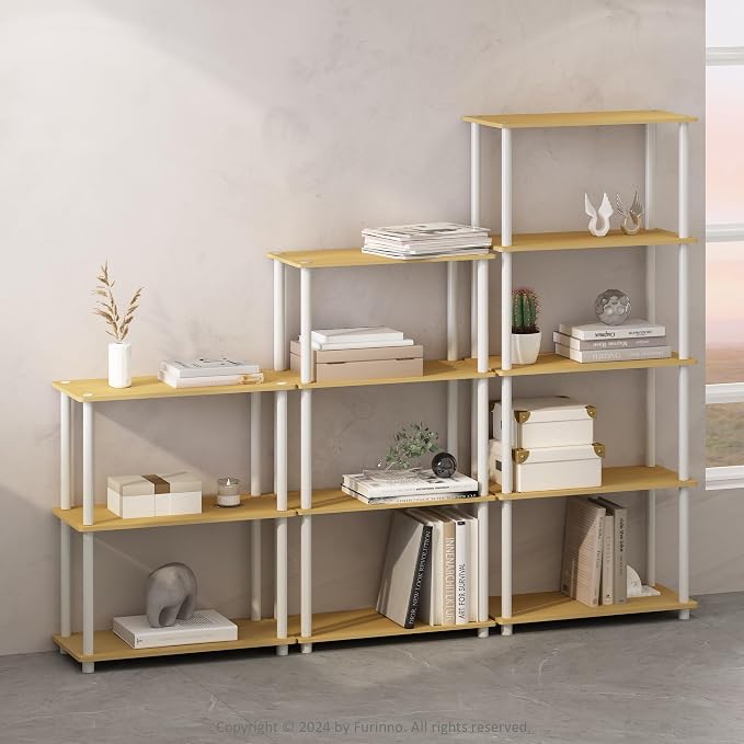 Furinno Turn-N-Tube Book Shelf, 5-Tier Bookshelf, Bookcase - Image 2