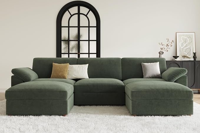 EASE MOOSE Sectional Modular Sofa, FSC Certified Oversized U Shape Sectional - Image 3