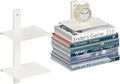 Floating Book Shelves for Wall, 2 Tier Invisible Floating Bookshelf, Vertical by ART-GIFTREE