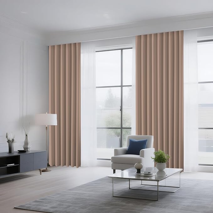 CUCRAF Khaki Blackout Curtains Customize, Rod Pocket Room Darkening Curtain - Image 8