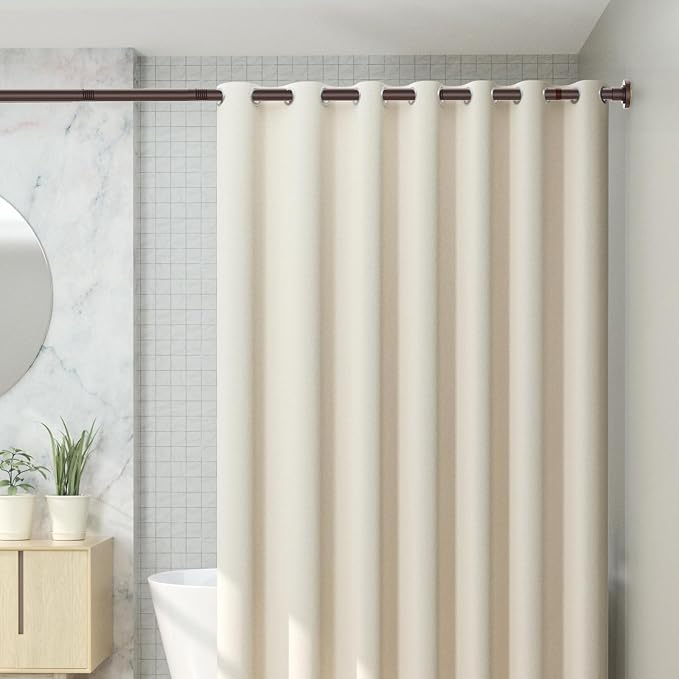 CorkLatta Bronze Shower Curtain Rod 31 to 104 Inch, 1 Inch Diameter Adjustable - Image 7