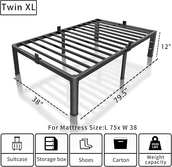 ROIL 12 inch Twin XL Bed Frames - Image 3
