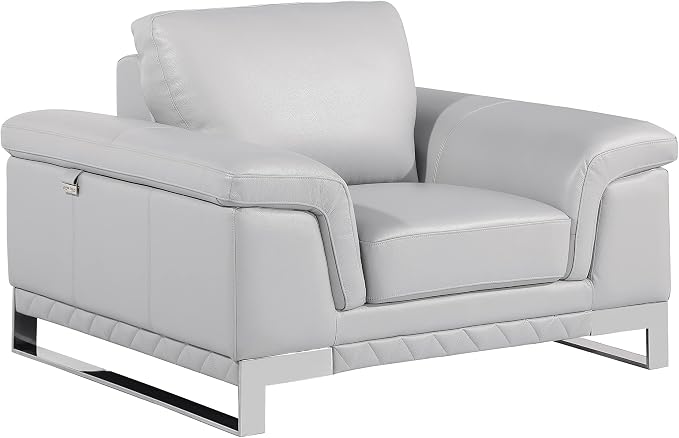 Blackjack Furniture Weston Collection Genuine Italian Leather Living Room Chair - Image 5