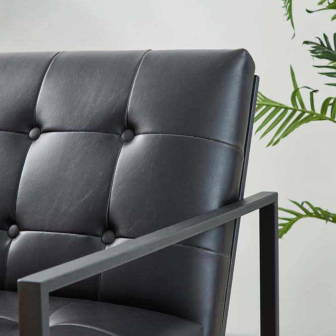Glitzhome Mid Century Modern Accent Chairs Set of 2, Modern Living Room Chairs - Image 8