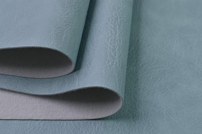 Wento Thick 2 Yard Faux Leather Fabric Soft Skin Grain PU Leather Fabric by Wento