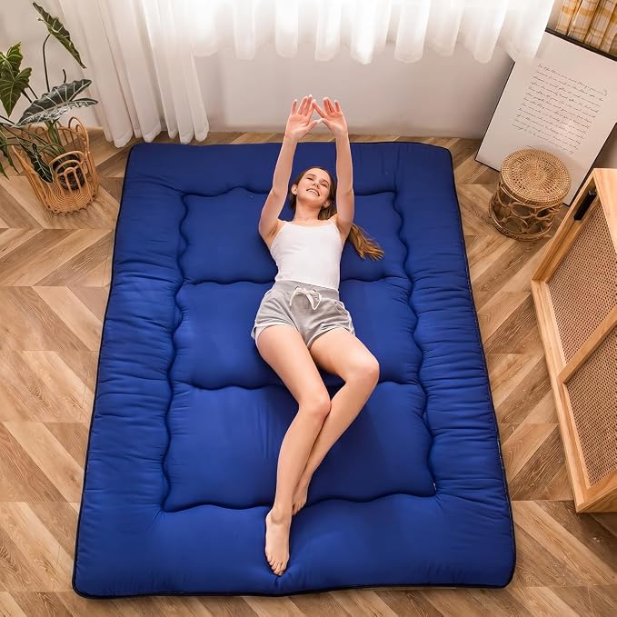 MAXYOYO Japanese Floor Mattress Futon Mattress, Thicken Sleeping Pad Foldable - Image 4