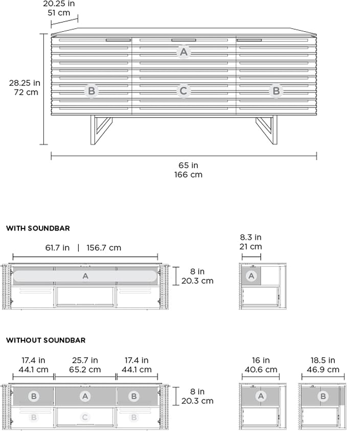 BDI Furniture Corridor 8177-65'' TV Stand - Image 5