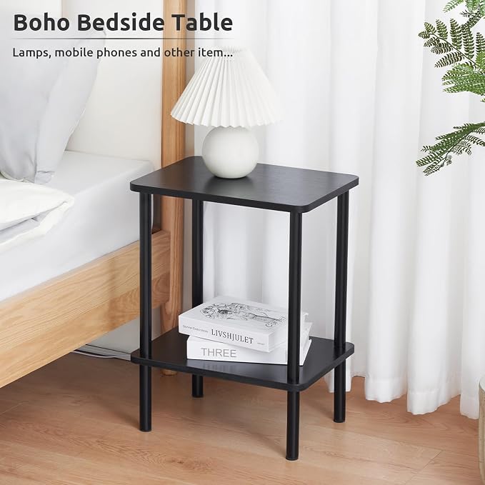 Apicizon 2 Tier End Table Set of 2, Small Side Table - Image 5