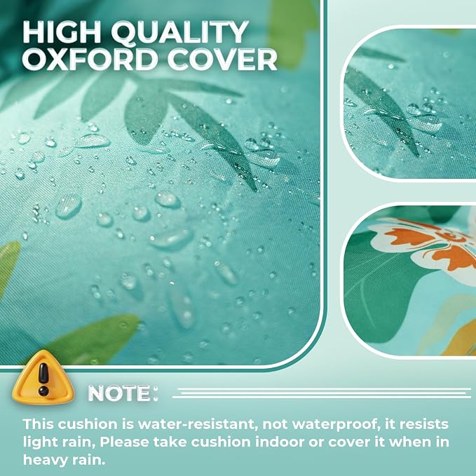 Outdoor Chaise Lounge Chair Cushion Waterproof 74.4 x 22 x 4.7 Inches Thickened - Image 7
