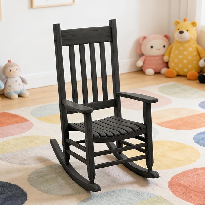 Oversized Outdoor Wooden Rocking Chair - Image 8